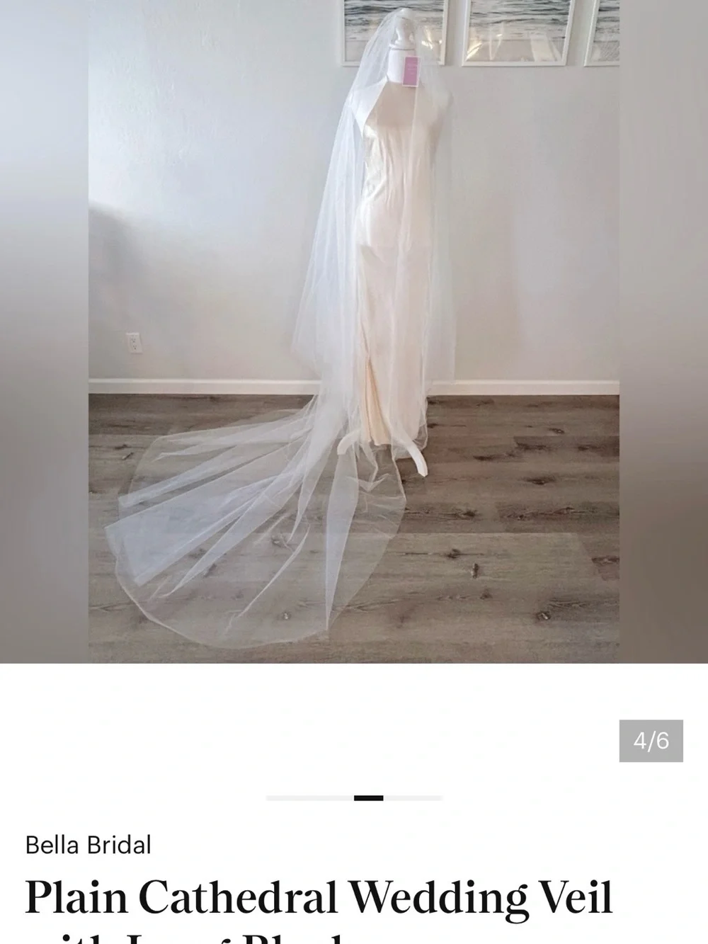 White Cathedral Wedding Veil